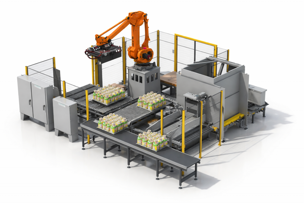 Robot palletising cell